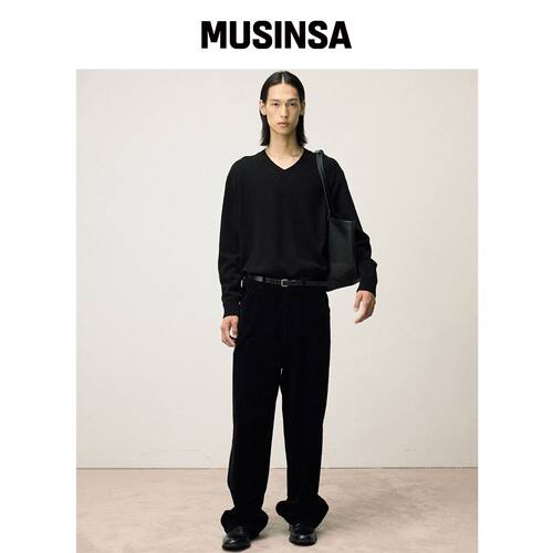 IL CORSO VOLD 宽松裤 黑色 IEPA5F004BK MUSINS韩国官网直邮进口