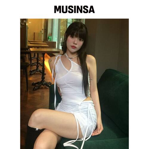 FLAREUP 手工扭绞层叠上衣 (FL-118_White) MUSI韩国官网直邮进口