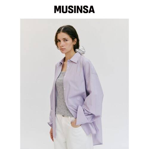 DEPOUND 超大球拍衬衫 [VIOLET] MUSINSA韩国官网直邮进口