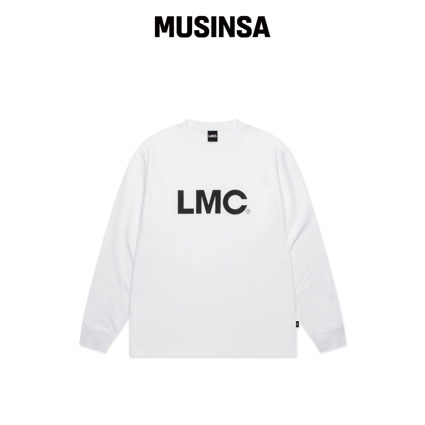 LMC 长袖T恤白色简约休闲风男女同款上衣MUSINSA韩国官网直邮进口图片