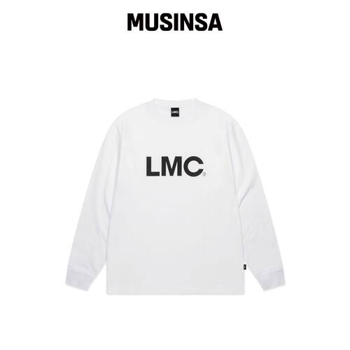 LMC 长袖T恤白色简约休闲风男女同款上衣MUSINSA韩国直邮官方正品