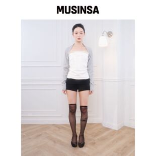 BELLIALEU COTTON BASIC BOLERO-灰色 MUSINSA韩国官网直邮进口