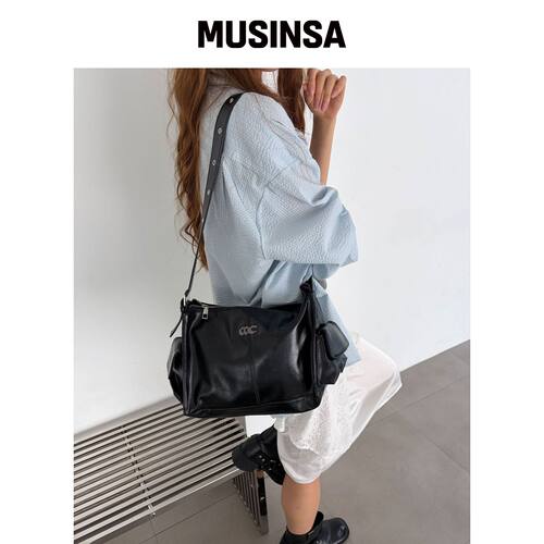CHICKS 漆皮货物包黑色 MUSINSA韩国官网直邮进口