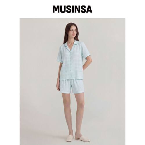 ORCITE 女性 H321 喷雾薄荷短袖居家服套装 MUSI韩国官网直邮进口