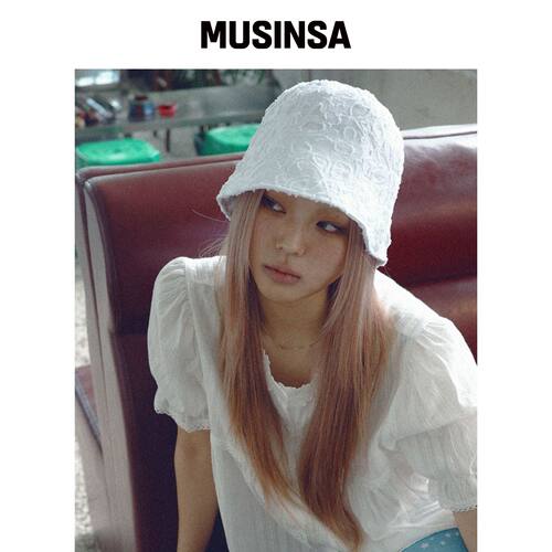 KOOKEESEE 花卉渔夫帽 (WHITE) MUSINSA韩国直邮官方正品