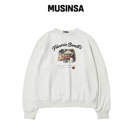 BENDLS RUGGIE 白色混纺卫衣 MUSINSA韩国官网直邮进口
