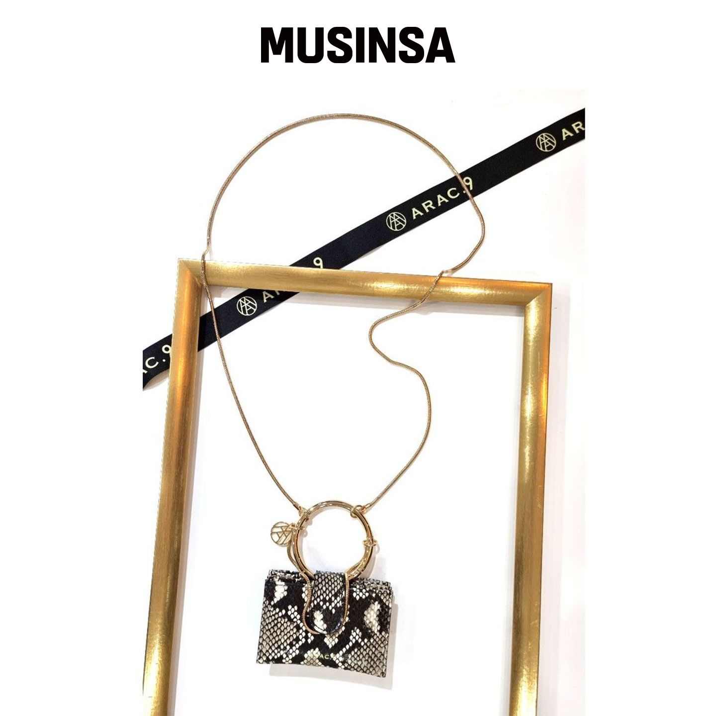 ARAC.9 中号金环迷你斜挎包 - 蟒纹 MUSINSA韩国官网直邮进口