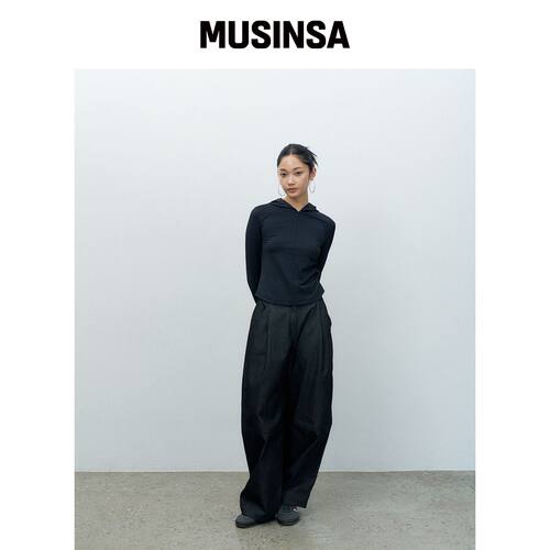 MAKE A TOAST 蓬松牛仔短裤黑色 MBESPA011BK MU韩国官网直邮进口