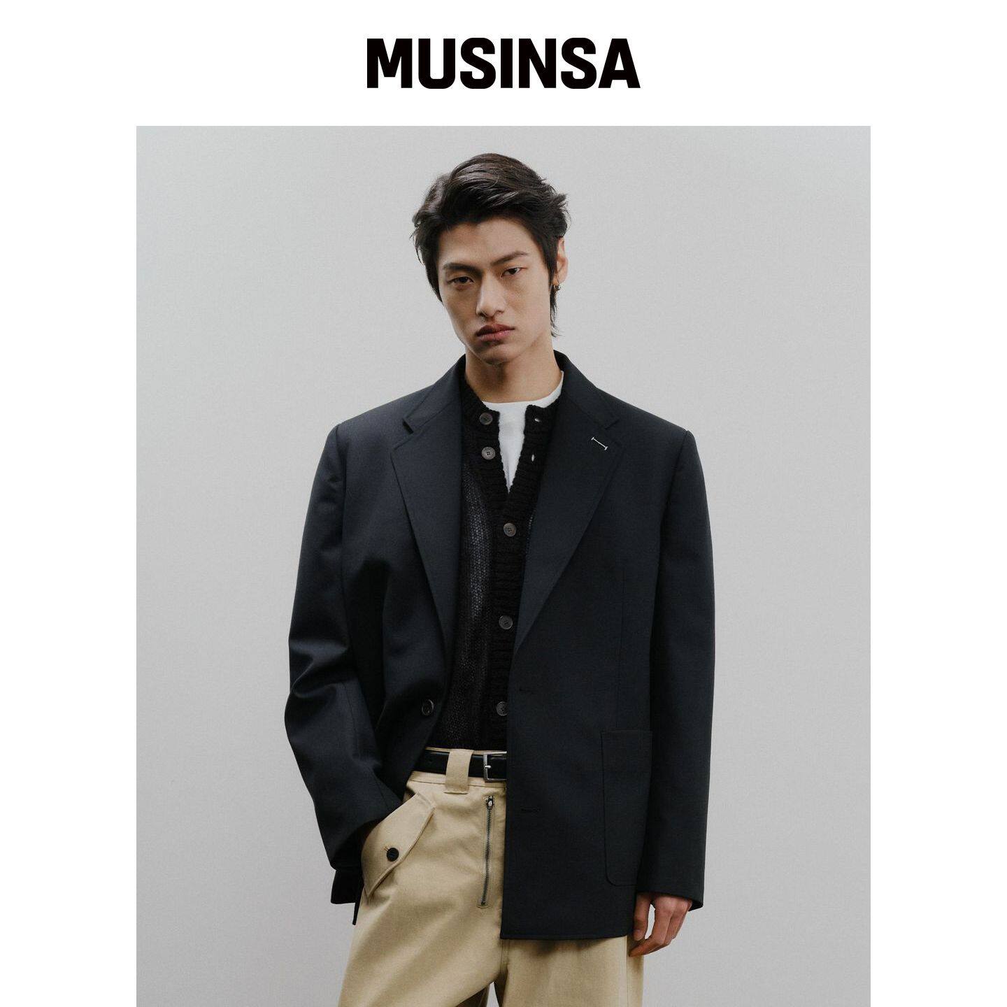 IEY MN 定制西装外套 黑色 MUSINSA韩国官网直邮进口