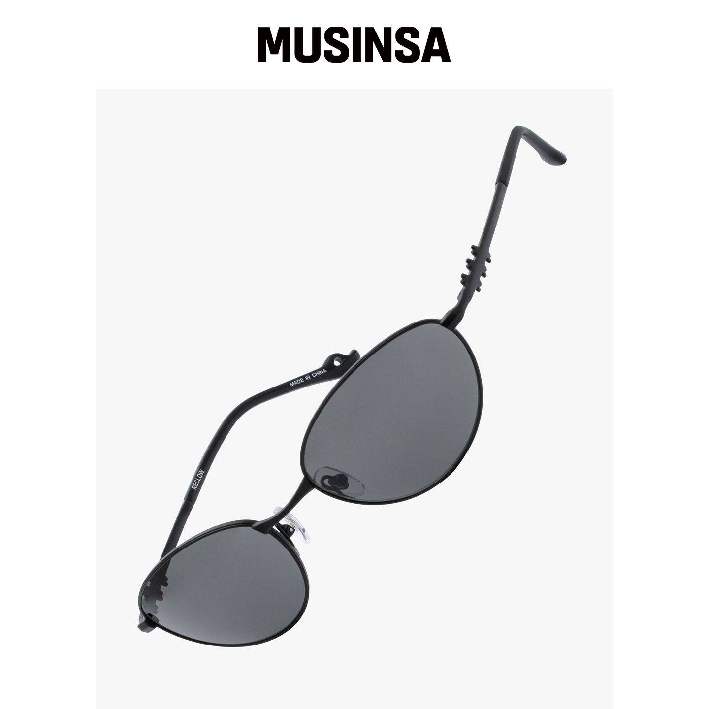 RECLOW 眼镜黑色不锈钢太阳镜墨镜韩系 MUSINSA韩国直邮官方正品