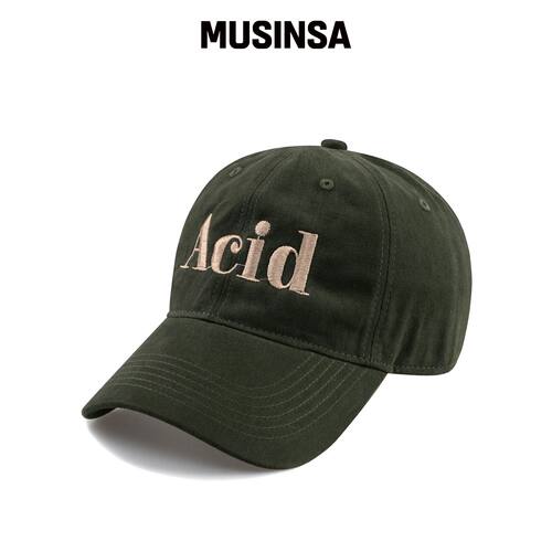 WICK ACID 棉质桃皮球帽-卡其色韩国官网直邮进口