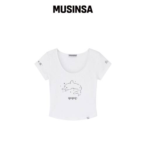 EESSAY DOLPHIN T恤 - WHITE MUSINSA韩国官网直邮进口