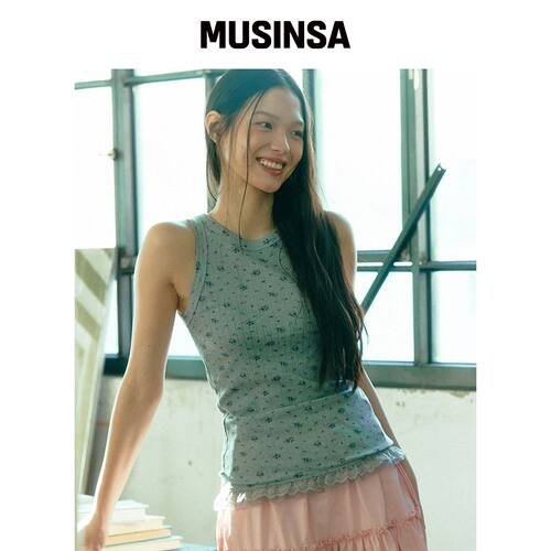 KOOKEESEE 花卉蕾丝吊带衫（MELAAN） MUSINSA韩国官网直邮进口