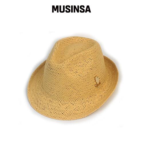 UNIVERSAL CHEMISTRY BU Swing 简约米色草帽 MU韩国官网直邮进口