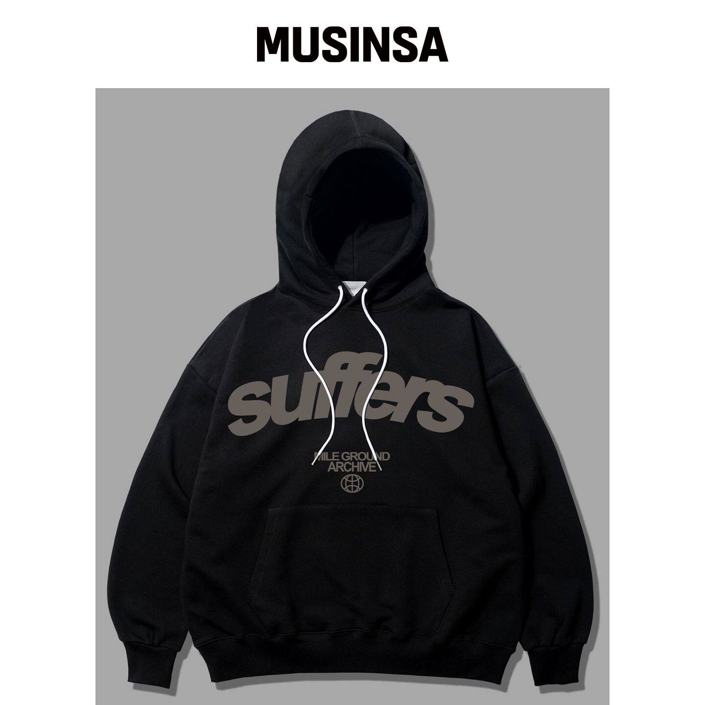 THEMILE 马尔服饰冲浪卫衣 [BLACK] MUSINSA韩国直邮官方正品