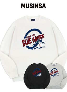ELLENASSY 蓝色SHARK背带裤运动衬衫韩国官网直邮进口MUSINSA