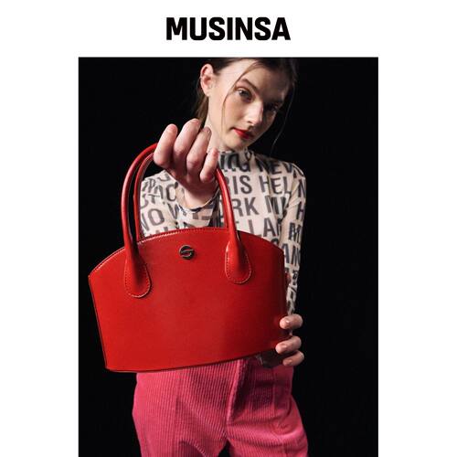 SEMICODE JOONY BAG - CRINKLE RED韩国官网直邮进口MUSINSA