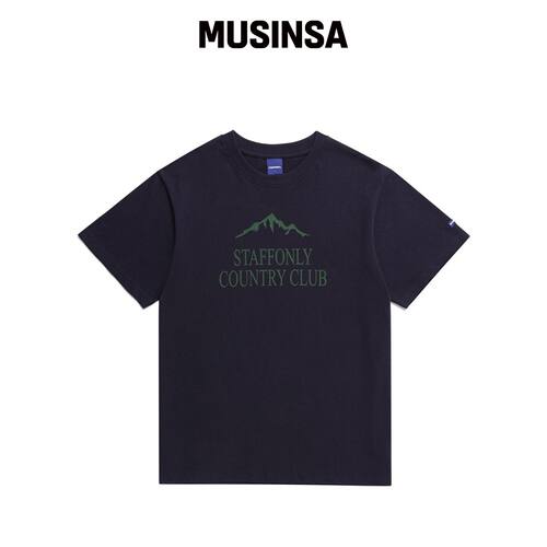 STAFFONLY MOUNTAIN CC TEE (海军蓝)韩国官网直邮进口MUSINSA