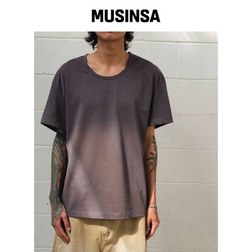 DIVEIN UNIFORM U 领 T恤（炭灰色） MUSINSA韩国官网直邮进口