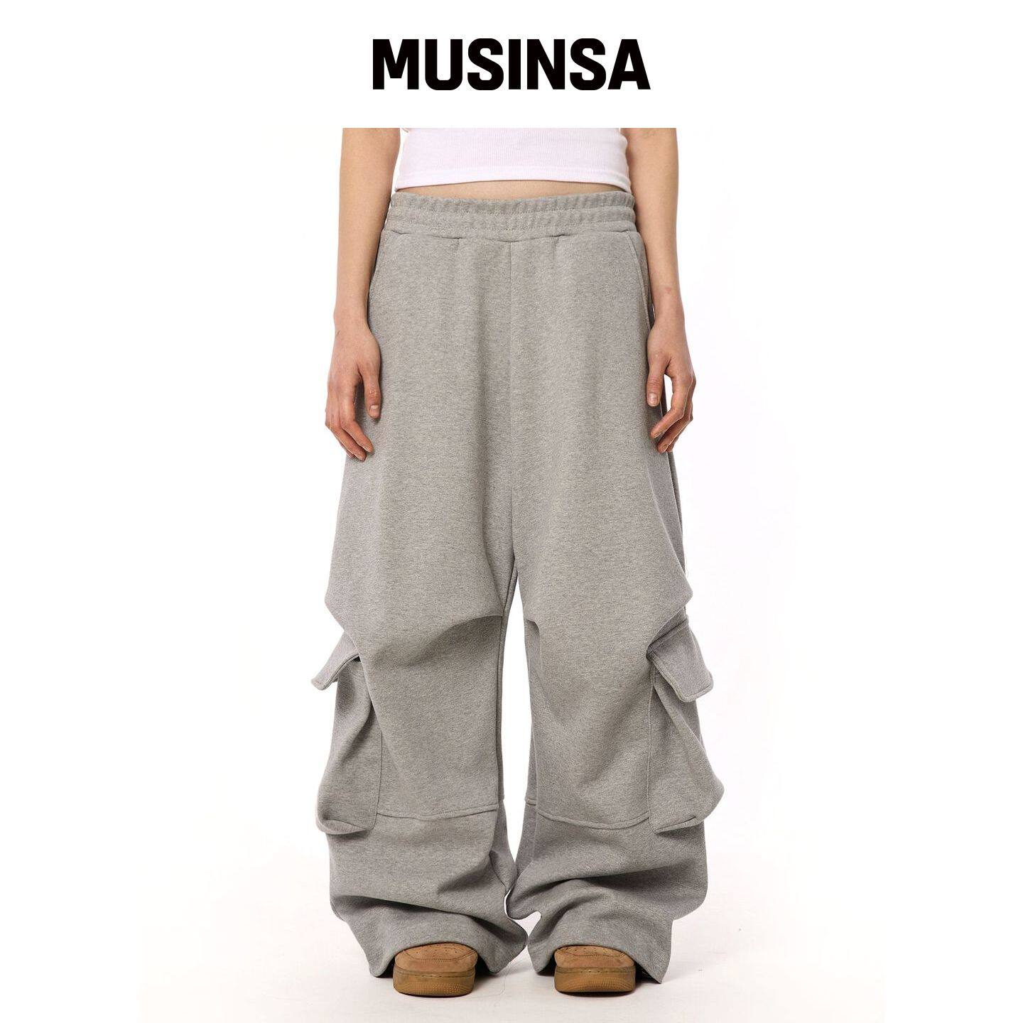 BOUNDARY 大口袋工装伞裤 [灰色] MUSINSA韩国直邮官方正品