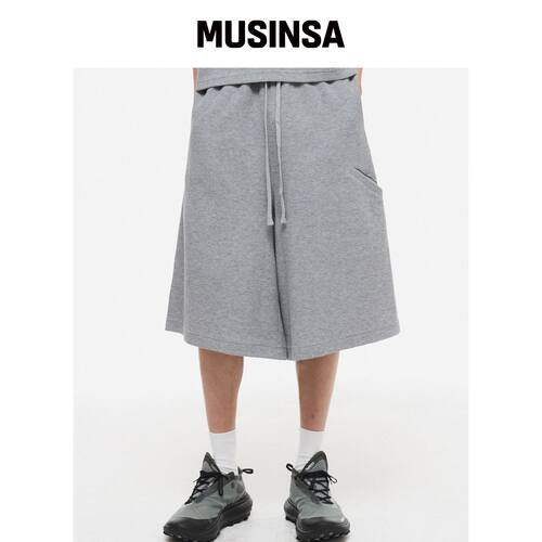 DEFINE 华夫饼短裤运动卫裤云灰色韩国官网直邮进口MUSINSA
