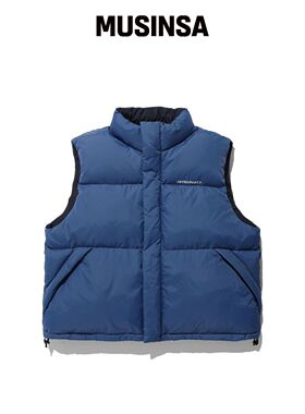 ISTKUNST REVERSIBLE PUFFER VEST_BLUE(IK2DWMB韩国官网直邮进口