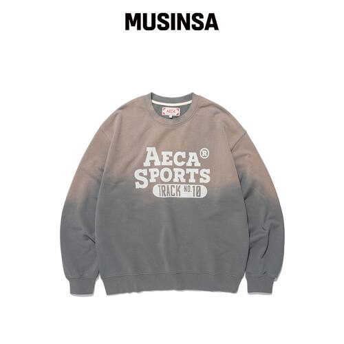 AECA AECA 复古运动卫衣 - 灰色 MUSINSA韩国直邮官方正品