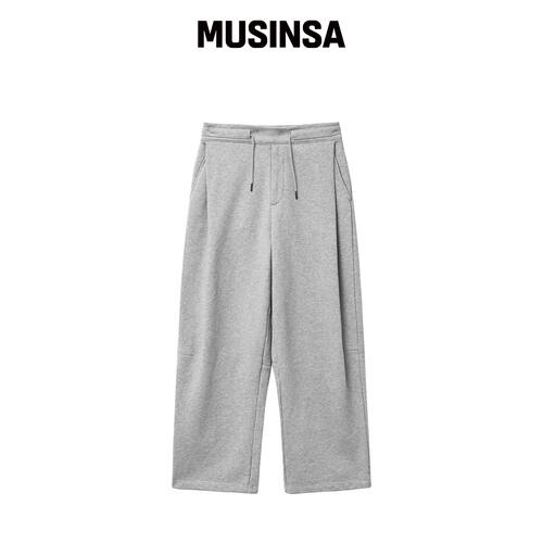 MISEKISEOUL MEN 灰色弯曲运动裤韩国官网直邮进口MUSINSA