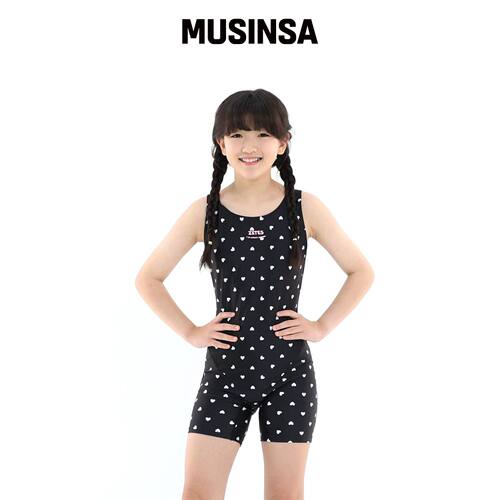 ZETES 女童爱心三分U背生存泳衣 G2i6302 MUSINS韩国官网直邮进口