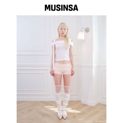 BELLIALEU JOLIE 系带短袖白色 MUSINSA韩国官网直邮进口