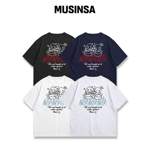 ORIGINALDAY BURNING宽松版短袖T恤男女通用4色韩国官网直邮进口