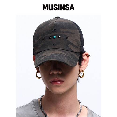 RSSC 西部铆钉网帽 - 迷彩韩国官网直邮进口MUSINSA