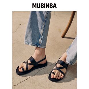 JERUSALEM SANDALS 519 BETHANY-BLACK (贝达尼)韩国官网直邮进口