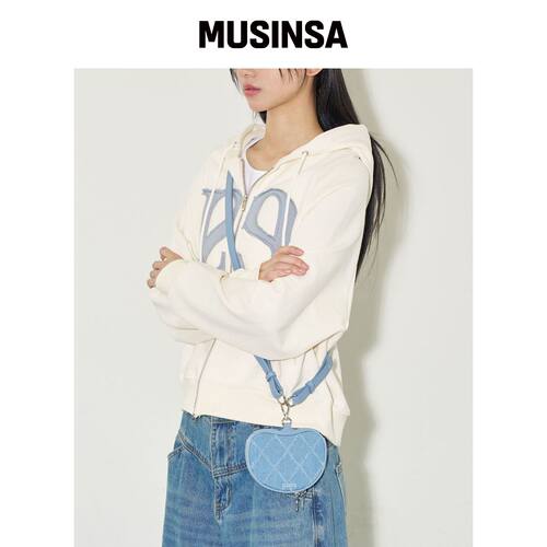 ILLIGO 苹果迷你卡文具包牛仔布 MUSINSA韩国官网直邮进口