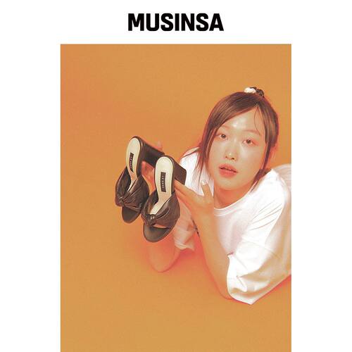 LEVASE 例如) 雏菊凉鞋-黑色 7cm MUSINSA韩国官网直邮进口