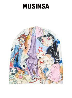 YOUTHBATH YB x Oliwa 图案针织帽韩国官网直邮进口