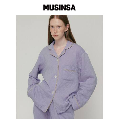 JO'S LOUNGE 绗缝薰衣草睡衣套装 MUSINSA韩国直邮官方正品