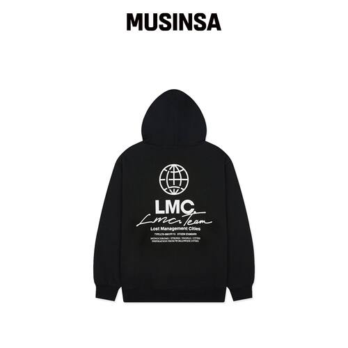LMC SIGNATURE COMBO 连帽卫衣 黑色韩国官网直邮进口MUSINSA