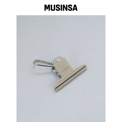 MA JOURNEE PAPER CLIP KEY RING_SILVER韩国官网直邮进口