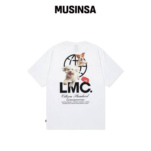 LMC FLYING PUPPY 白色 T恤韩国官网直邮进口