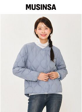 CHASECULT 女性轻便羽绒绗缝外套-蓝色韩国官网直邮进口