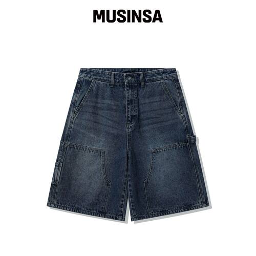 CGP 伯穆达工装牛仔短裤-靛蓝 MUSINSA韩国直邮官方正品