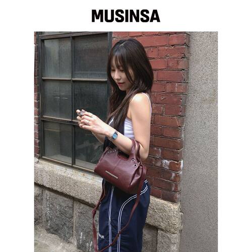 RAIMENT Ringo Bag_BURGUNDY韩国官网直邮进口MUSINSA