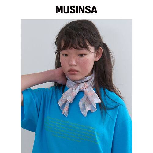 NOCONTENT 340. 花卉围巾 _ 紫丁香 MUSINSA韩国官网直邮进口