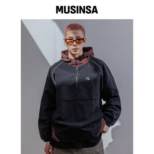 BURNING CAPONE BC Line Hoodie Anorak BRAUN韩国官网直邮进口