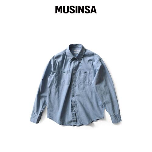 THOMASMORE LUSOL INDIGO BRAYE衬衫 MUSINSA韩国官网直邮进口