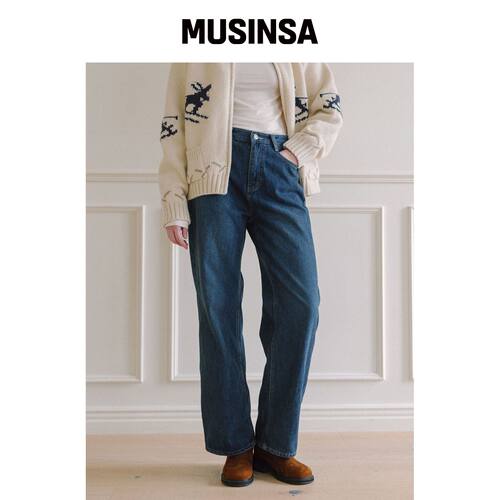 LAMINEZ LM26 水洗牛仔裤 - 靛蓝 MUSINSA韩国直邮官方正品