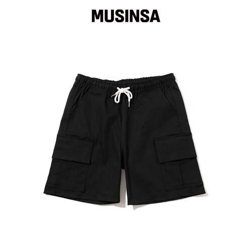 MASSNOUN YEEZY CARGO 短裤 MSNSP002-BK MUSINS韩国官网直邮进口
