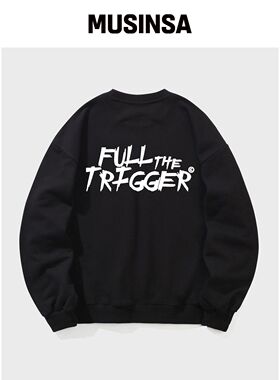 ELIMENO EL TRIGGER 宽松版型 卫衣 黑色（白色韩国官网直邮进口