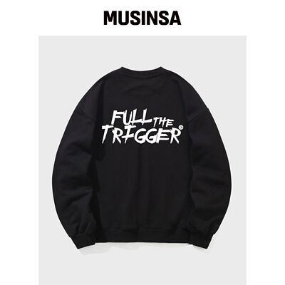 ELIMENO EL TRIGGER 宽松版型 卫衣 黑色（白色韩国官网直邮进口